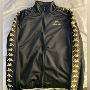 Kappa Jacket Black/Gold Anniston 222 Banda (New)